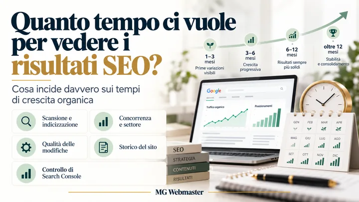 Infografica: quanto tempo ci vuole per vedere i risultati SEO