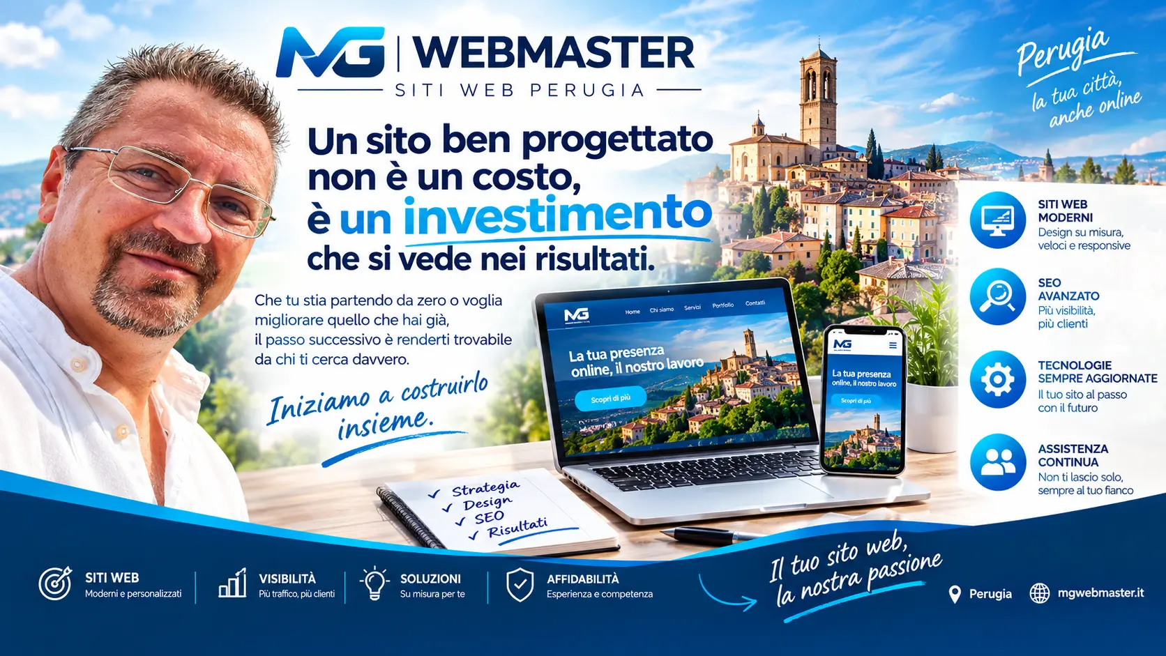 Un sito web professionale a Perugia è un investimento che produce risultati