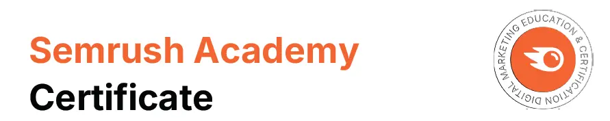 Semrush Academy Certificate di Emanuel Acatrinei