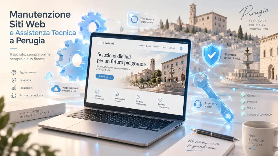 Manutenzione siti web e assistenza tecnica a Perugia