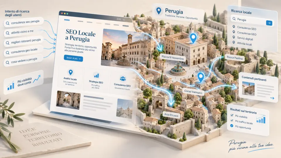 SEO locale e posizionamento su Google Maps per attività di Perugia